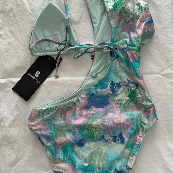 Blackbough Swim Petra Asymmetrical One Piece (Size Small) - Picture 3 of 4